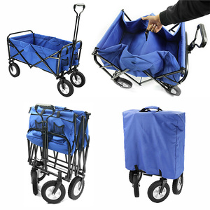 HOMFUL Portable Collapsible Utility Beach Folding <strong>Wagon</strong> Camping Trolley Beach Foldable <strong>Wagon</strong> <strong>Cart</strong> - Product Image 5