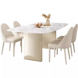 Mesa <span class=keywords><strong>de</strong></span> Comedor <span class=keywords><strong>de</strong></span> Diseño Italiano <span class=keywords><strong>de</strong></span> Lujo con Cubierta <span class=keywords><strong>de</strong></span> Piedra Sinterizada <span class=keywords><strong>Pandora</strong></span> Art y Base <span class=keywords><strong>de</strong></span> Panel Crema para Proyectos <span class=keywords><strong>de</strong></span> Mobiliario <span class=keywords><strong>de</strong></span> Villas. - Product Image 6