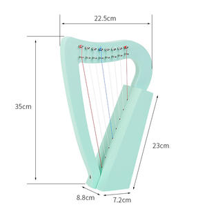 พิณแองเจิล 8 สาย 8 เสียง สำหรับผู้เริ่มต้น ผลิตโดยผู้ผลิตขายส่งข้ามพรมแดน ทำจากไม้บาสวูด เครื่องดนตรี - Product Image 2