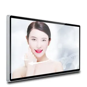 Pantalla de señalización digital LCD montada en la pared Reproductor de publicidad inteligente Android con USB