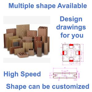 Gỗ nhựa composite WPC hồ sơ decking Board đùn dòng máy làm - Product Image 6