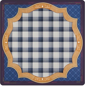 Op maat gemaakte groothandel Oh My American Mahjong mat moderne opvouwbare draagbare duurzame neopreen luxe waterdichte Mahjong tafelmat - Product Image 4