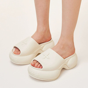 Sandalias Deportivas de Plataforma con Tacón Alto, Punta Abierta, Suela de EVA Acolchada, con Relieve, sin Tiras, Casuales, para Mujer, para Todas las Temporadas - Product Image 2