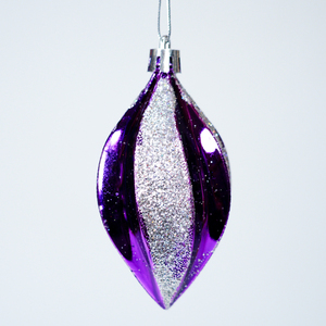 Ornement de Noël suspendu en plastique métallisé de haute qualité, inspiré de l'islam, avec paillettes de couleur pleine, fabriqué à la machine, arc-en-ciel - Product Image 1