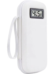 Borsa Termica Portatile in Pelle PU per Medicinali e Insulina con Termometro Digitale Integrato, Chiusura a Cerniera per Penne e Fiale - Product Image 6