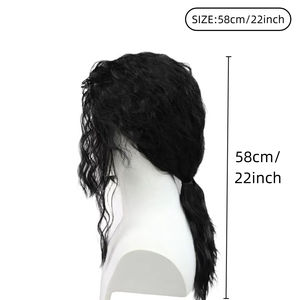 Perruque Anxin longue et roulée, style rétro médiéval, perruque d'imitation pour cosplay - Product Image 5