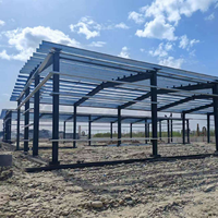 Taller y Garaje Prefabricado Moderno con Estructura de Acero Resistente, Almacén Industrial Metálico con Garantía de 5+ Años