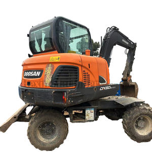 Ventes à bas prix, excavatrice Doosan 60w 5,5 tonnes, petits pneus de chantier, à vendre, d'occasion - Product Image 1