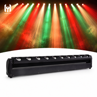 10x40W RGBW 4-en-1 Projecteur LED à faisceau mobile Éclairage de scène dynamique avec 2 °   Contrôle DMX512 RDM pour événements DJ