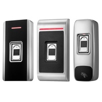 Huella digital biométrica RFID 125KHz 13,56 MHz Lector de tarjetas Sistema de control de acceso de puerta Control de acceso inteligente de huellas dactilares