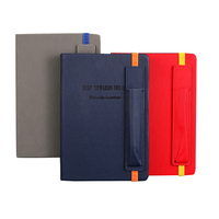 Cuaderno de Cuero PU con Bolsillo para Bolígrafo, Hecho a Mano, Tamaño A5, con Logotipo Personalizado, Agendas A5