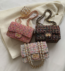 Sac à bandoulière classique en tissu à motif floral pour femme, petit sac à lanière, sac à main élégant pour femme, sac fourre-tout - Product Image 1