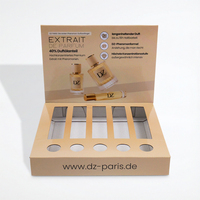 Boîte de présentation de comptoir en carton ondulé avec impression couleur or de qualité supérieure pour parfum