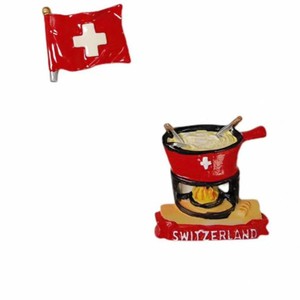 Pegatina de resina suizo-danesa para refrigerador, recuerdo de atracciones turísticas, pegatina 3D tridimensional para refrigerador, regalo de recuerdo - Product Image 3