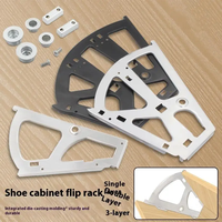 Charnière de meuble SSR pour tiroir à chaussures 1/2/3 niveaux, étagère pliable, accessoires de rangement, ouverture latérale, installation facile XD-SR2280