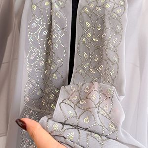 Rhinestone Chiffon <b>Hijab</b> Scarf Ethnic Lace <b>Square</b> Headscarf Middle East Muslim Women Sunscreen Shawl Wrap Wholesale - Product Image 4