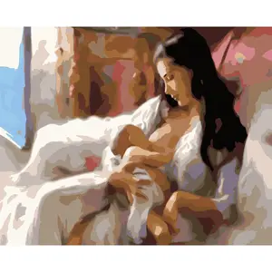 油画裸女画diy油画按数字性感女人画图热卖工艺礼品套装定制油漆按数字