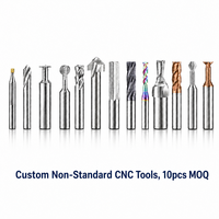 Fraise à queue plate en carbure monobloc à 4 dents, source usine, HRC45/HRC55/HRC65, outils de fraisage CNC, Fresa