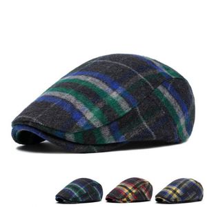 Gorras de Tweed a Cuadros con Logotipo Personalizado al por Mayor, Gorras Planas de Moda Unisex, Gorras Ivy - Product Image 2