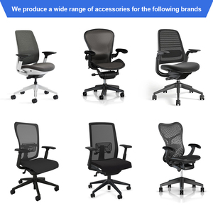 Giá bán buôn Ergonomic Ghế văn phòng phụ kiện cánh tay <span class=keywords><strong>Pad</strong></span> thay thế PU ghế nách Bộ nhớ bọt tay vịn miếng đệm - Product Image 6