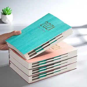 Bürobedarf A5 Aganda Planner Anpassbare Tagebücher Bulk Custom Logo Planner für Büro papier Umwelt freundliches Leder Hardcover