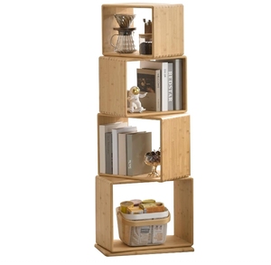 Combohome comodino unico in bambù per la decorazione della casa grande comodino scaffale tavolo con porta libri - Product Image 1