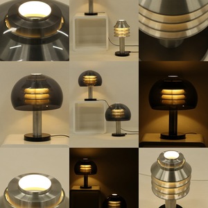 Table Lamp Glass Dome E27 LED 220V Nordic Minimalist Bedside <b>Night</b> <b>Light</b> Ambient Lighting - Product Image 3