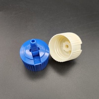 Vente en gros, 18mm, 20mm, 24mm, 28mm, couvercle de tourelle à rabat en plastique PP, fermeture de distribution à bec côtelé fin pour bouteille de lotion