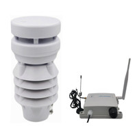 Station météo compacte 5 en 1 Lora Lorawan 4G Wifi avec écran LED et enregistreur pour la surveillance de la qualité de l'air extérieur et de l'environnement