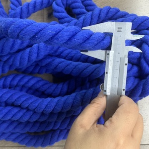 Corde de coton torsadé <span class=keywords><strong>macramé</strong></span> cordon pour suspension murale <span class=keywords><strong>plante</strong></span> cintres artisanat jouets pour animaux de compagnie - Product Image 1
