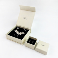Kunden spezifisches Logo Magnet ring Armband Halskette Schmuck verpackt Üppige Schmuck Set Verpackungs boxen mit Schaumstoffe insatz