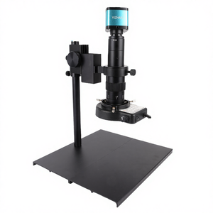 Caméra de microscope électronique KUAIQU 48MP 4K, objectif à monture C 180X, anneau lumineux, enregistreur vidéo, réparation de téléphone, garantie de 3 ans - Product Image 4