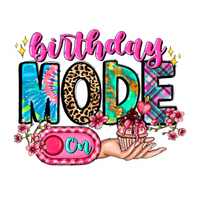 Conception de mode anniversaire transfert DTF à repasser pour filles femmes autocollants de transfert de chaleur pour vêtements