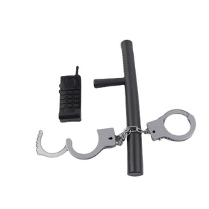 Ensemble de menottes en plastique, talkie-walkie, accessoires de jeu de rôle, jouet unisexe - Product Image 1
