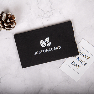 Tùy chỉnh in logo đôi ngăn kéo kinh doanh VIP thẻ thành viên bao bì các tông màu đen trượt hộp giấy Ví Phong Bì - Product Image 2