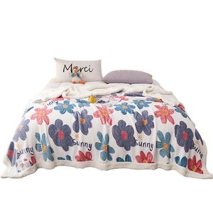 100% Polyester Super doux imprimé vison fausse fourrure flanelle polaire jeter couverture motif géométrique tissé pour le <span class=keywords><strong>confort</strong></span> d'hiver - Product Image 5