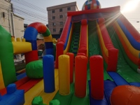 Nouveau château gonflable Leap Moon Bounce, parcours d'obstacles coloré en blocs de construction, PVC, usage commercial, parc gonflable pour sauter
