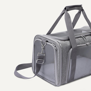 Wholesale Soft Cat <b>Carrier</b> Shoulder <b>Bag</b> Airline Travel Portable Breathable Pet Travel <b>Carrier</b> for <b>Small</b> Medium Cats Puppies - Product Image 5
