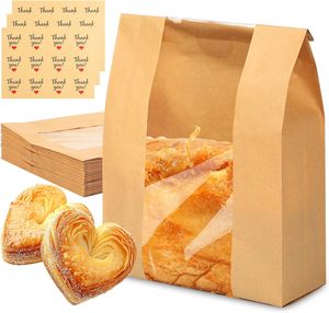 Sacs à pain en papier adaptés à l'emballage du pain fait maison, des biscuits et autres produits <span class=keywords><strong>de</strong></span> boulangerie - Product Image 1