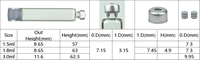 Flacon cartouche jetable en verre transparent 3 ml, écologique, avec couvercle en aluminium, flacons stériles en cassette, emballage individuel, soins de la peau