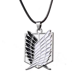 Collar <span class=keywords><strong>de</strong></span> Anime <span class=keywords><strong>de</strong></span> 4 colores Attack on Titan <span class=keywords><strong>Shingeki</strong></span> <span class=keywords><strong>No</strong></span> <span class=keywords><strong>Kyojin</strong></span> Wings of Liberty Metal Jewelry para Cosplay - Product Image 4