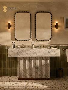 حوض حوض رخامي من الكالاكاتا فيولا قابل للتخصيص من YUSHI لتزيين الحمام والفندق والفيلا - Product Image 6