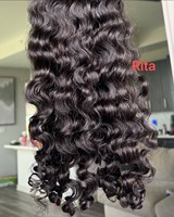 Extensioni di capelli umani Afro Kinky a doppia trama 4C, bundle di capelli umani grezzi, extension all'ingrosso colore 613