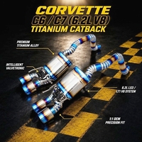Système d'échappement Catback Valvetronic en alliage de titane sur mesure pour Chevrolet Corvette C6 C7 6.2L – Amélioration des performances