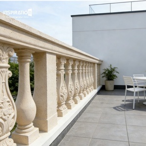 Barandilla de Escalera de <span class=keywords><strong>Piedra</strong></span> <span class=keywords><strong>Artificial</strong></span> de Alta Calidad, Diseño Elegante para Decoración Interior de Villas de Lujo - Product Image 1