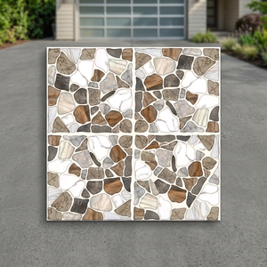 Carreaux de sol en porcelaine pleine masse Vistaar gaufrés rustiques 400x400mm antidérapants pour extérieur - Product Image 5
