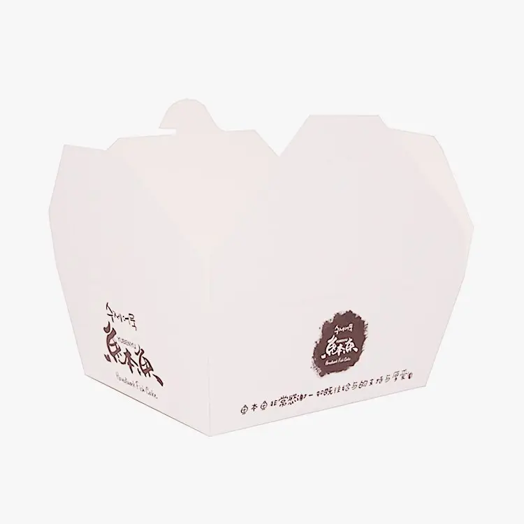 Custom Logo Wegwerp Levering Papier Verpakking Dozen Voedsel Voor Restaurant