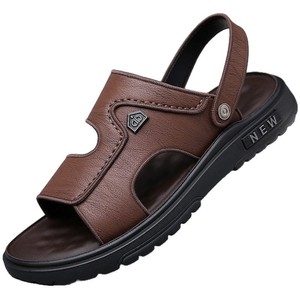 Sandales de plage d'été pour hommes, légères, confortables, respirantes, à semelle épaisse, antidérapantes, à porter de deux façons, tongs - Product Image 1