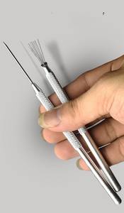 Глиняные игольчатые инструменты, текстура перьевой проволоки, текстурирование, Керамическая скульптура, ремесло, выпечка, резьба, рисунок, доттинг, моделирование, формирование, воздух, сухой - Product Image 5