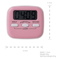 Cadeau en gros nouvelle minuterie de laboratoire numérique cuisine chronomètre compte à rebours alarme support magnétique minuterie de cuisson
